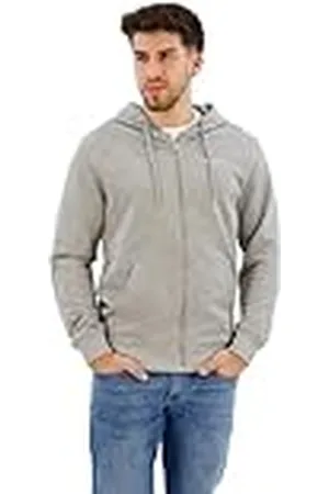 Pepe Jeans Herr Edward tröja med dragkedja, grå marl, XXL