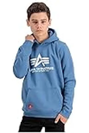 Alpha Industries Unisex barn basic huvtröja huvtröja för barn och tonåringar huvtröja, , 170-176