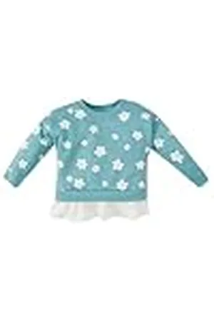 DeFacto Barntröja, söt långärmad babytröja - bekväm babytröja, söt långärmad t-shirt för flickor, högkvalitativ barntröja, , Da 4 a 5 anni