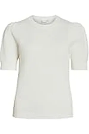 VILA VIDALO O-hals S/S stickad TOP/SU – NOOS, , XS