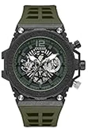 Guess 48 mm multifunktion skeletoniserad klocka, , armband