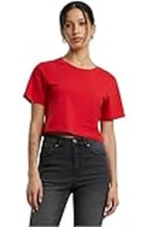 Build Your Brand Dam-t-shirt, dam, skuren t-shirt, kort skuren t-shirt för kvinnor, normal passform, storlekar XS – 5XL, , XS