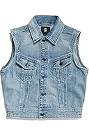 G-Star RAW Dam smal denim väst jacka, , S