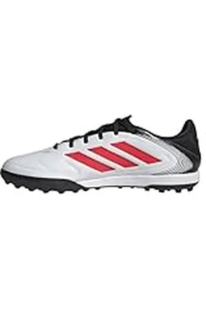 adidas Unisex - Vuxen COPA PURE III LEAGUE Turf Football boots, Cloud White/Lucid Red/Core Black, 48 EU
