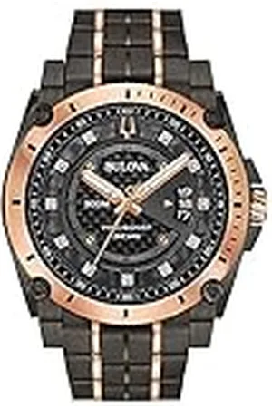 BULOVA Herrar analog kvarts klocka med rostfritt stål armband 98D149