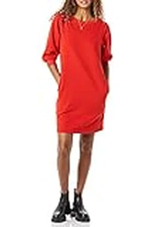 Amazon Kvinnors fleece blus ärm rund hals sweatshirt klänning (finns i plusstorlek), , X-Small