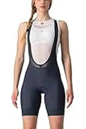 Castelli Damer Prima Bibshort cykelbyxor, savile blå/briljant rosa, S