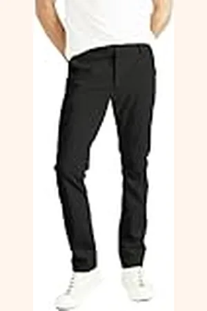Dockers Smart Supreme Flex Alpha Skinny-Wonderknit byxor för män, svart, 29W / 32L