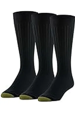 Gold Toe Gold Toe Herr Classic Canterbury Crew Strumpor (förpackning med 3), Skostorlek: 6-12,5, En storlek, , L