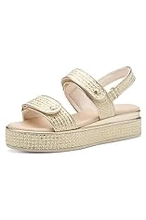 Marco Tozzi Dam 2–28718-44 kilsandaler, guld Comb, 37 EU, , 37 EU