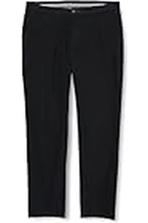 Bugatti Chino modern passform fritidsbyxor lång stretch bomull, svart, 44W / 34L