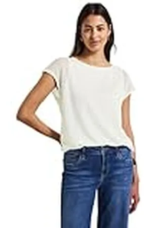 Street one 2 i 1 mesh skjorta off white 36, , 36