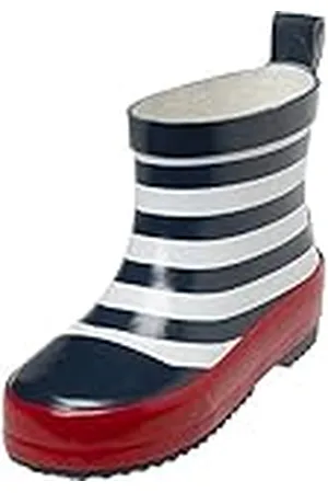Playshoes Unisex barn maritim naturgummi gummistövlar, , 26 EU