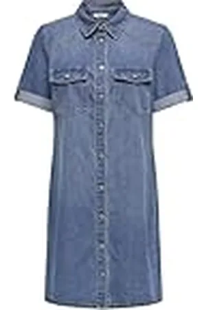 ONLY Onllisa S/S DNM Dress Gua, , XL
