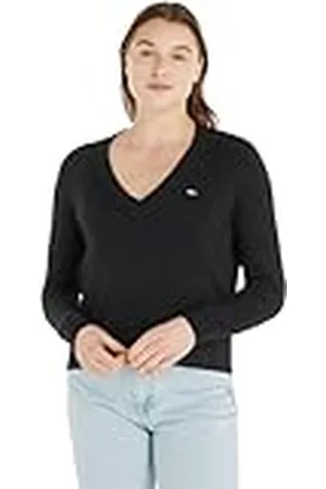 Tommy Hilfiger Dam Tjw Essential Vneck tröja sweatshirt, , XS