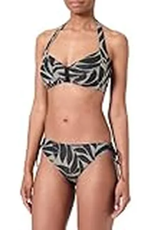 Haute Pression Bikini-set, tyg med fisknät och guldkant, , 44