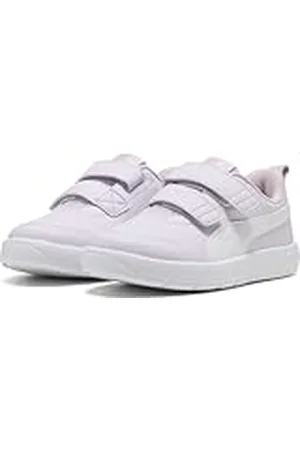 PUMA COURTFLEX V3 V PS sneakers, lila frost vit-rosa malva, 2,5 UK barn, Lila frost vit ros malvafärgad, 35 EU