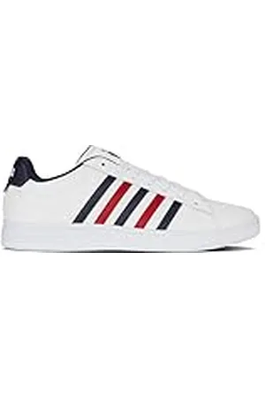 K-Swiss Court TiEBREAK II sneakers, WHT/Peacot/SMBA RED, 39,5 EU, , 39.5 EU