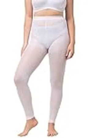 Ulla Popken Damkläder plus size kurviga fotlösa legging tights 659026, , 60-62