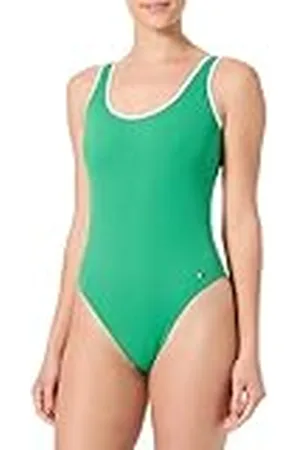 Tommy Hilfiger Dam one piece (EXT. STORLEK) UW0UW05889, grön, L, , L