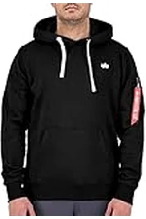 Alpha Industries Unisex Emb huvtröja sweatshirt, , XXL