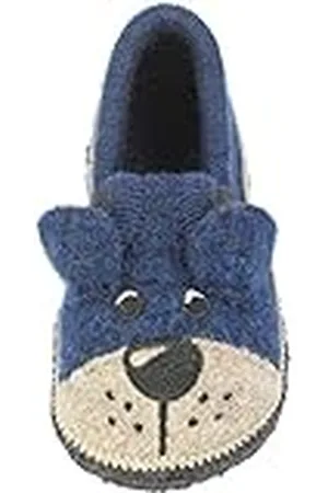 Beck Handfat unisex barn teddy låga tofflor, - mörkblå 05 - 35 EU