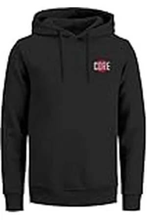 JACK & JONES Men Warm Basic Hoodie | Logo Sweater Pullover | Hooded Sweatshirt JCOSTREET, Color: , Size:XL