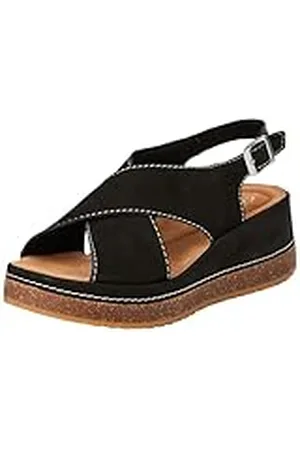 Clarks Dam Kassanda Step Sandal, Black Nubuck, 4,5 UK, , 37.5 EU