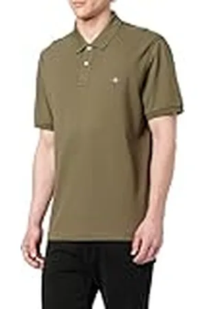 GANT Slim Shield SS Pique pikétröja för män, junipergrön, standard, , XXL