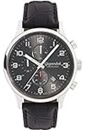 Gigandet Herrklocka kronograf kvarts med läderarmband G51-001