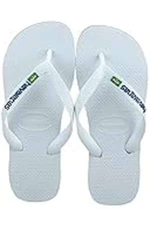 Havaianas Unisex Brasil-logo (Mini Me), wit, 1/2