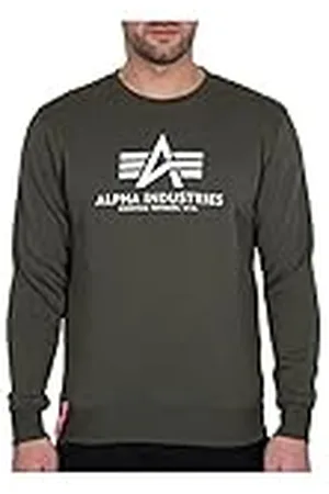 Alpha Industries Basic Sweatshirt för män Dark Olive