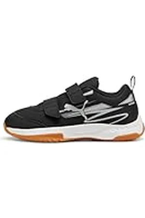 PUMA Unisex barn Varion Ii V Jr inomhus domstol sko, svart cool ljusgrå tuggummi, 32 EU