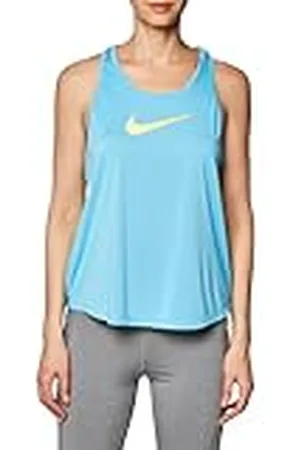 Nike DX1027-416 W NK ONE DF SWSH HBR Tank väst dam Baltic Blue storlek M, , M