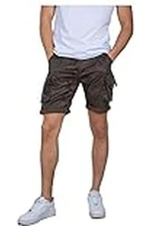 Alpha Industries Crew Short Camo för män Dark Olive