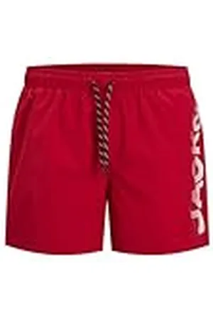 JACK & JONES Herr Jpstmaui Jjswim Splice-logotyp AKM Sn, , XS