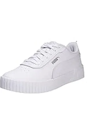 PUMA Carina 2.0 Sneaker dam, vit vit silver, 40.5 EU