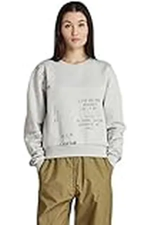 G-Star RAW Dam cropped Allover Loose Sweatshirt, , XL