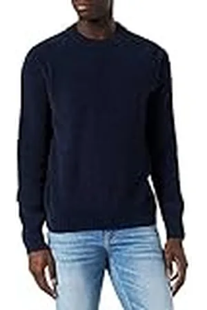 HUGO BOSS Mäns Kinillo stickad kläder, Dark Blue404, S