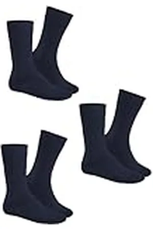 Hudson KUNERT unisex strumpor Simply³ 3-pack marin 43-46, , 43-46 EU