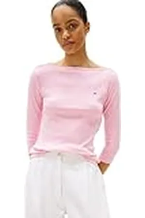 Tommy Hilfiger Dam S/S stickade toppar, , XXS