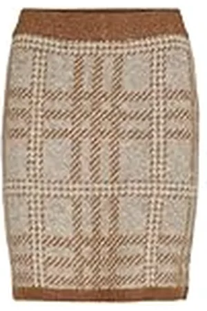 VILA VICILIA HW Check Knit kjol/SU, , M