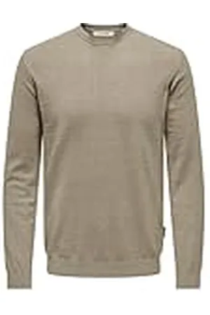 Only & Sons Onsloui Reg 12 Mel Crew Knit Noos, , XS