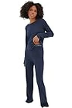 Trendyol Damer 2-pack raka långa ärmar lounge/hem vanlig pyjamas-set, , XS