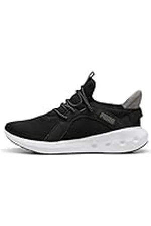 PUMA Unisex Softride Carson Ease in Road löparsko, svart Vit, 40 EU