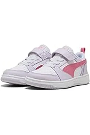 PUMA Rebound V6 LO AC+ PS sneakers, Lila Frost-Magic Rose White, 2,5 UK barn, Lila frost magisk ros vit, 35 EU