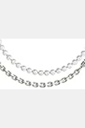 Guess Edgy Styles herrhalsband stål JUMN04062JWSTWI, Silver, Ingen ädelsten