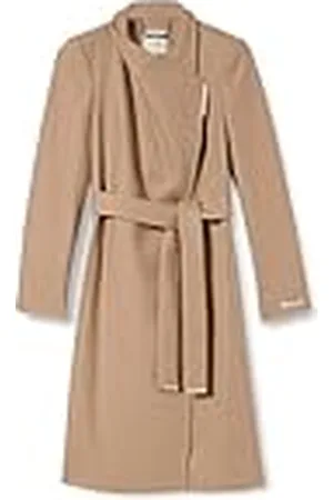Ted Baker Kvinnors WMO-Rose-Midi-längd bältad ullkappa, , 32