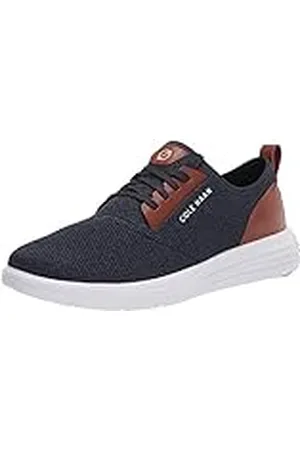 Cole Haan Herr Grandsport Journey stickad sneaker, Blå - Marinblå bläck Woodbury Optic Vit - 44 EU