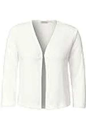 CECIL Ajour Knit Open Jacket Vanilla White L, , L